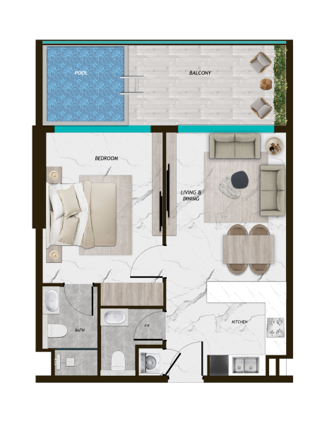 SAMANA ParkVille - 1 BHK